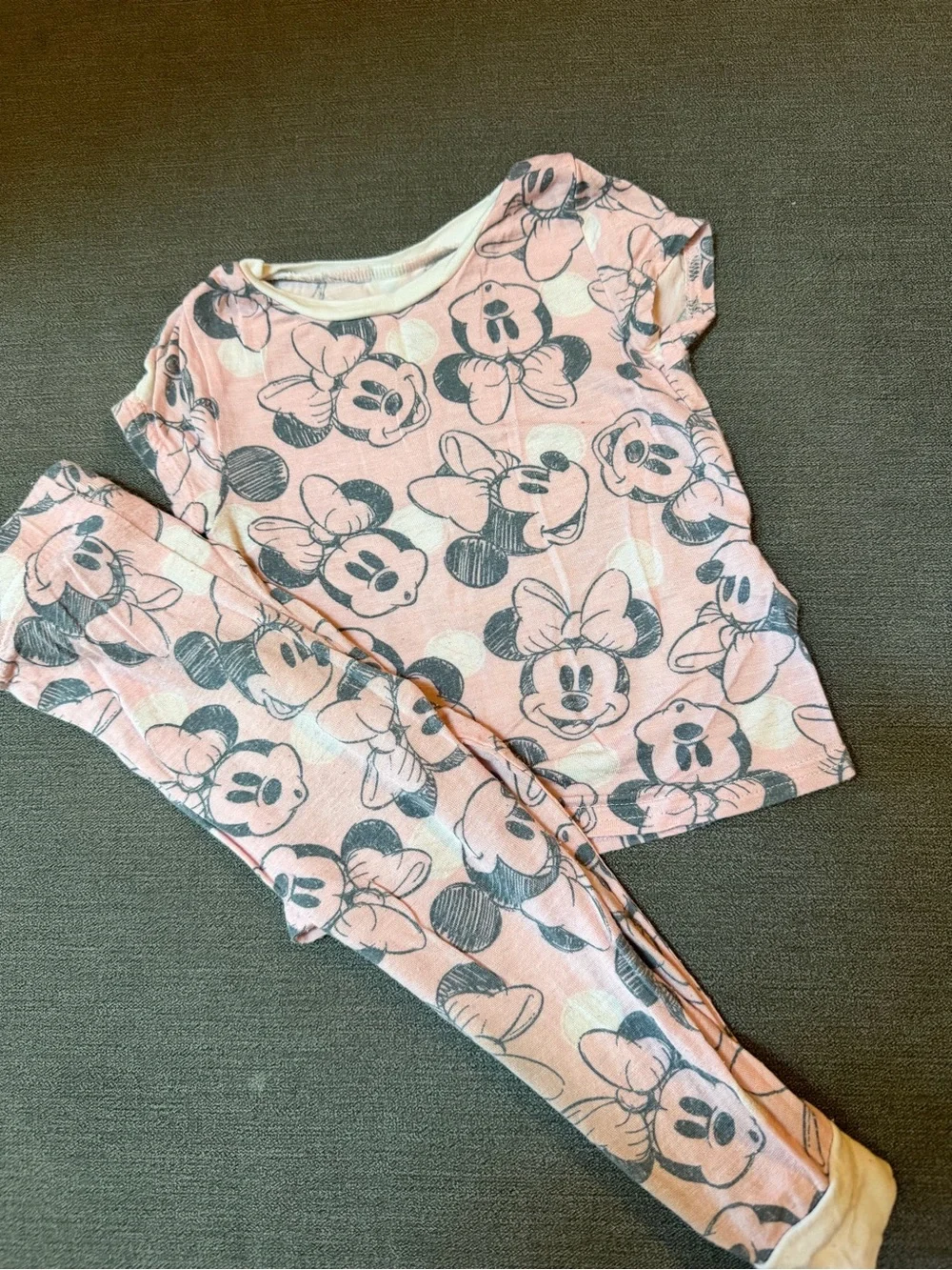 Pink Minnie Short Sleeve Pajama set